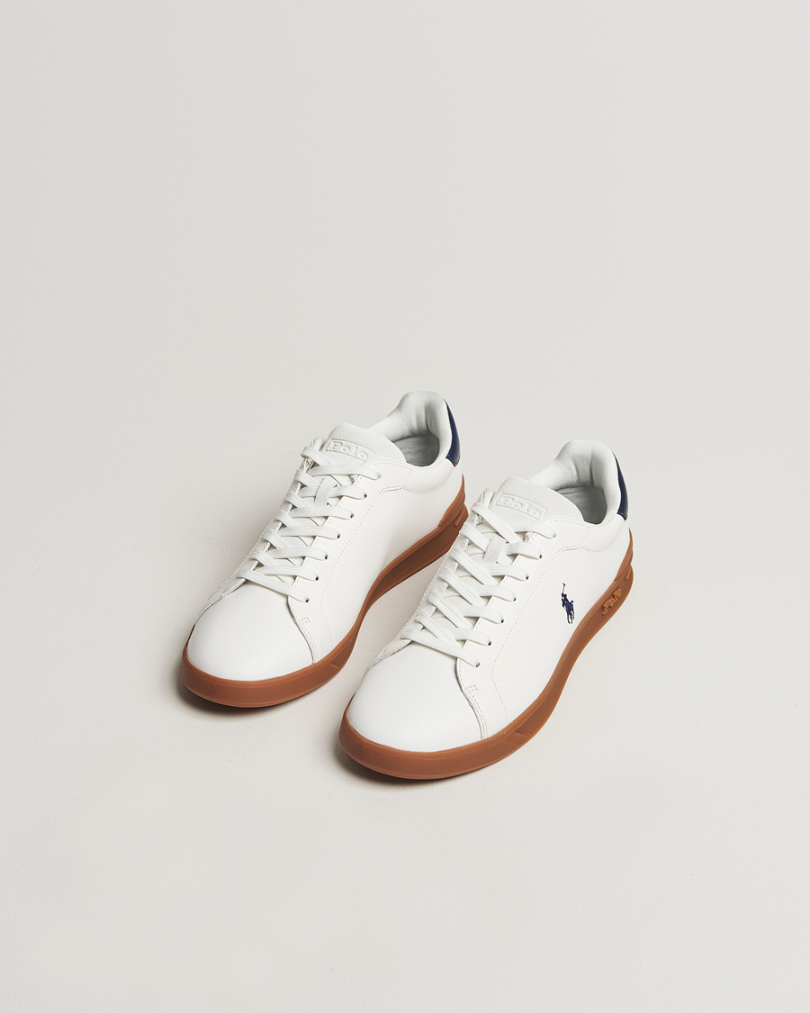 Mies | Polo Ralph Lauren Heritage Count II Low Sneaker Deckwash White/Navy | Polo Ralph Lauren | Heritage Count II Low Sneaker Deckwash White/Navy