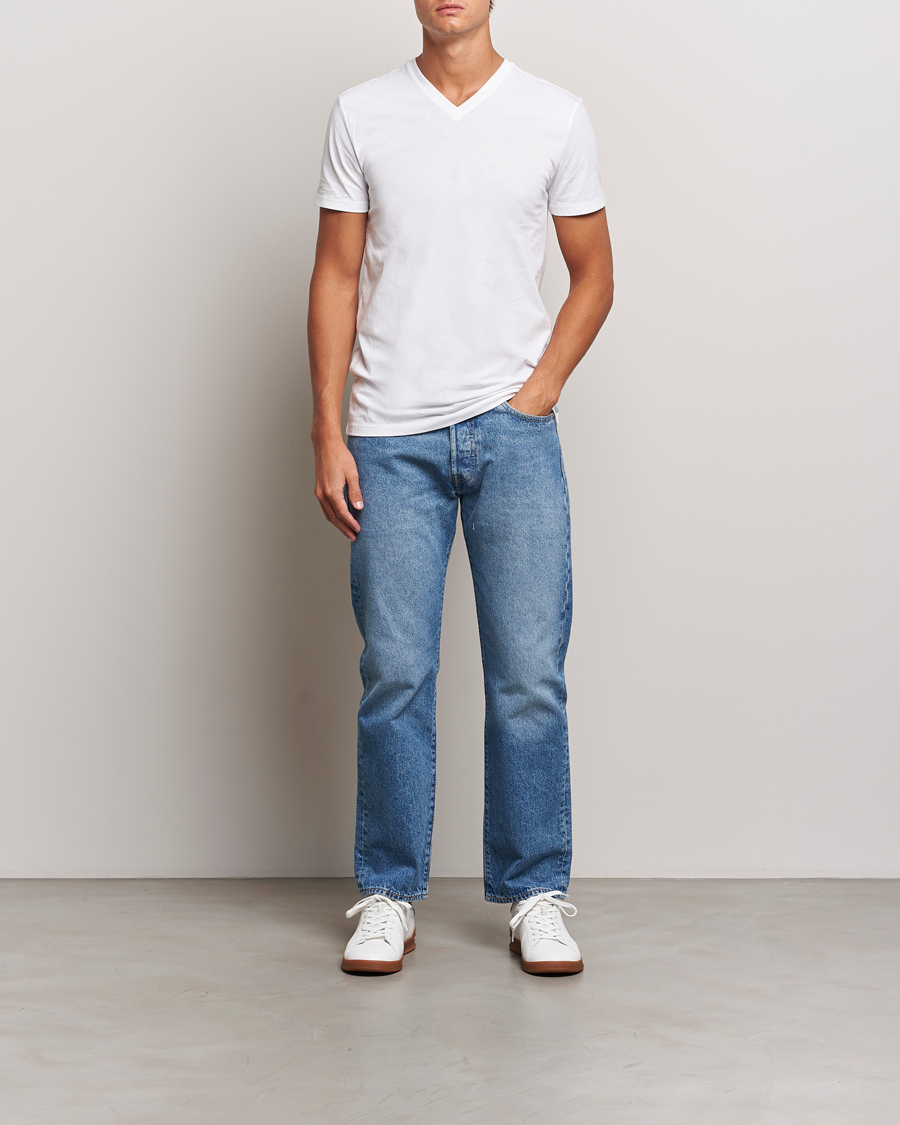 Mies | T-paidat | Polo Ralph Lauren | 3-Pack V Neck T-Shirt White