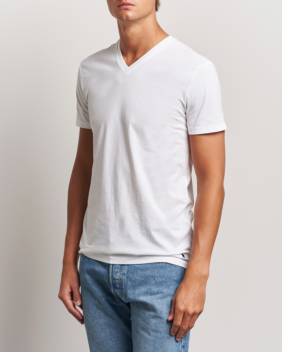 Mies | T-paidat | Polo Ralph Lauren | 3-Pack V Neck T-Shirt White