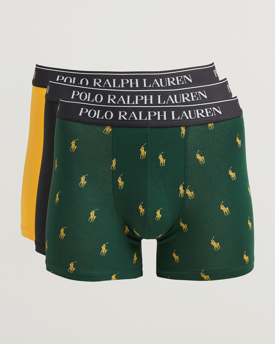 Mies | Alusvaatteet | Polo Ralph Lauren | 3-Pack Boxer Brief Pine/Gold/Black