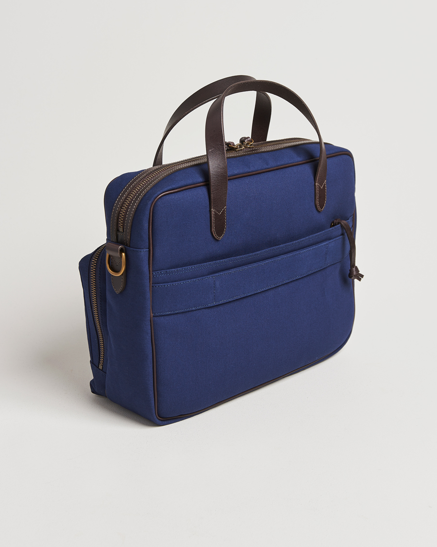 Mies | Polo Ralph Lauren Commuter Canvas Messenger Bag Newport Navy/Dk Brown | Polo Ralph Lauren | Commuter Canvas Messenger Bag Newport Navy/Dk Brown
