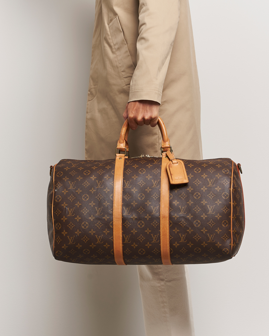 Mies | Louis Vuitton Pre-Owned Keepall Bandoulière 50 Bag Monogram | Louis Vuitton Pre-Owned | Keepall Bandoulière 50 Bag Monogram