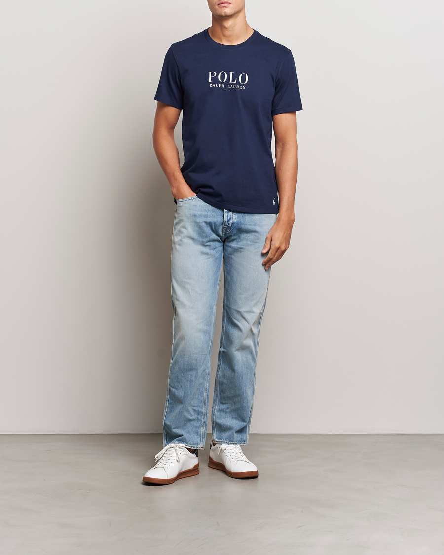 Mies | T-paidat | Polo Ralph Lauren | Logo Cotton Jersey Sleep T-Shirt Cruise Navy