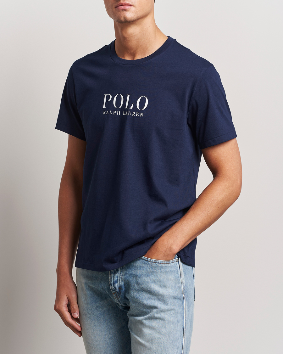 Mies | T-paidat | Polo Ralph Lauren | Logo Cotton Jersey Sleep T-Shirt Cruise Navy