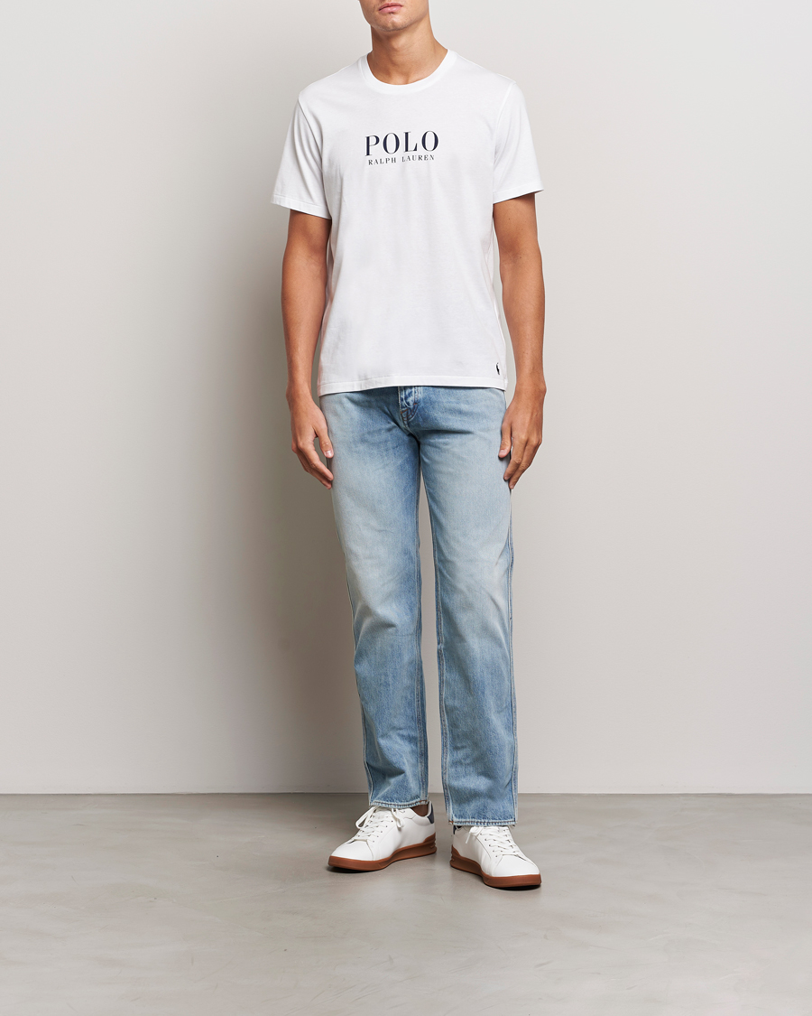 Mies | T-paidat | Polo Ralph Lauren | Logo Cotton Jersey Sleep T-Shirt White