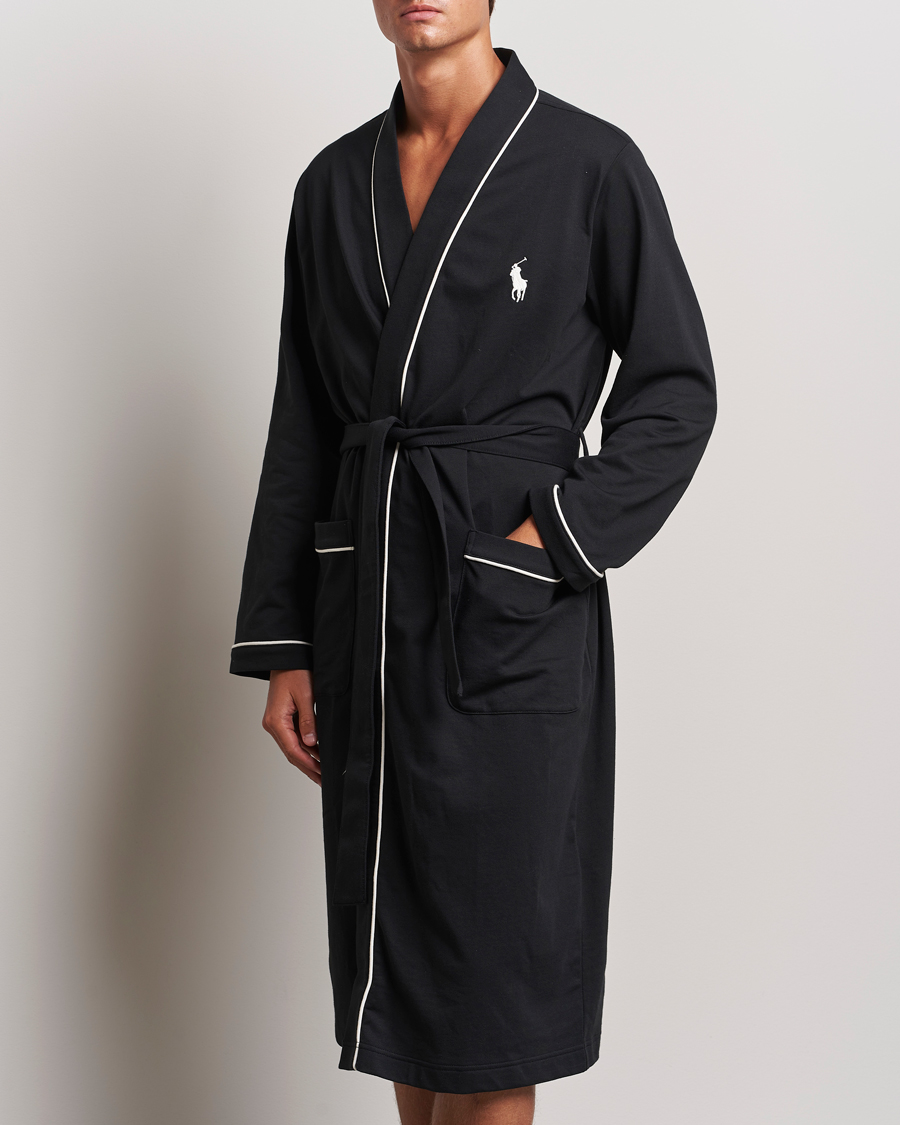 Mies | Yöpuvut ja kylpytakit | Polo Ralph Lauren | Cotton Jersey Robe Black