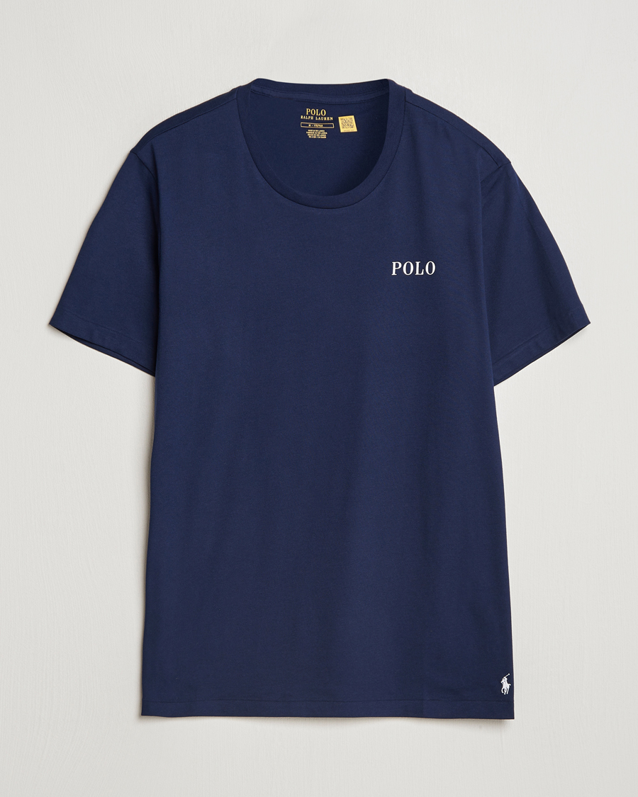 Mies | T-paidat | Polo Ralph Lauren | Logo Cotton Jersey Sleep T-Shirt Cruise Navy