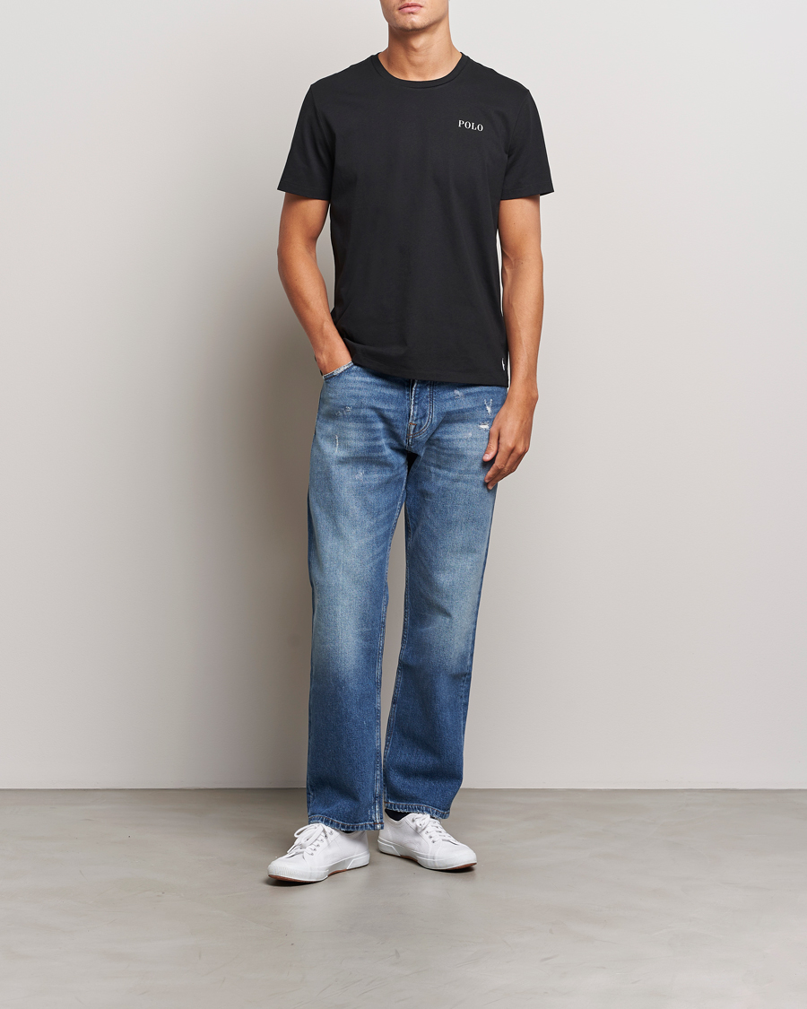 Mies | T-paidat | Polo Ralph Lauren | Logo Cotton Jersey Sleep T-Shirt Black