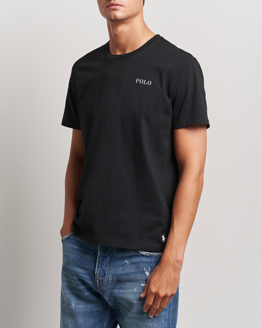 Mies | T-paidat | Polo Ralph Lauren | Logo Cotton Jersey Sleep T-Shirt Black