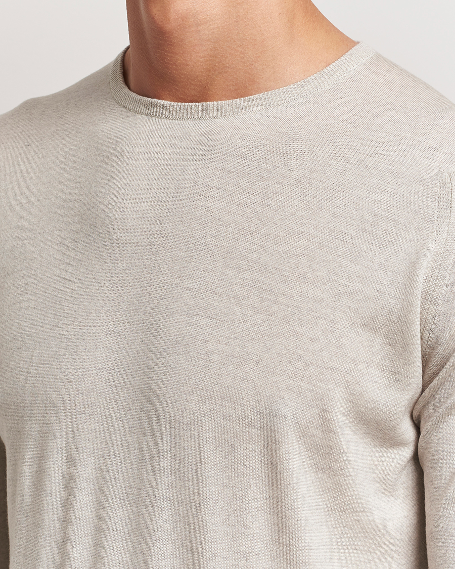Mies | Puserot | John Smedley | Lundy Extra Fine Merino Crew Neck Grey Fleece
