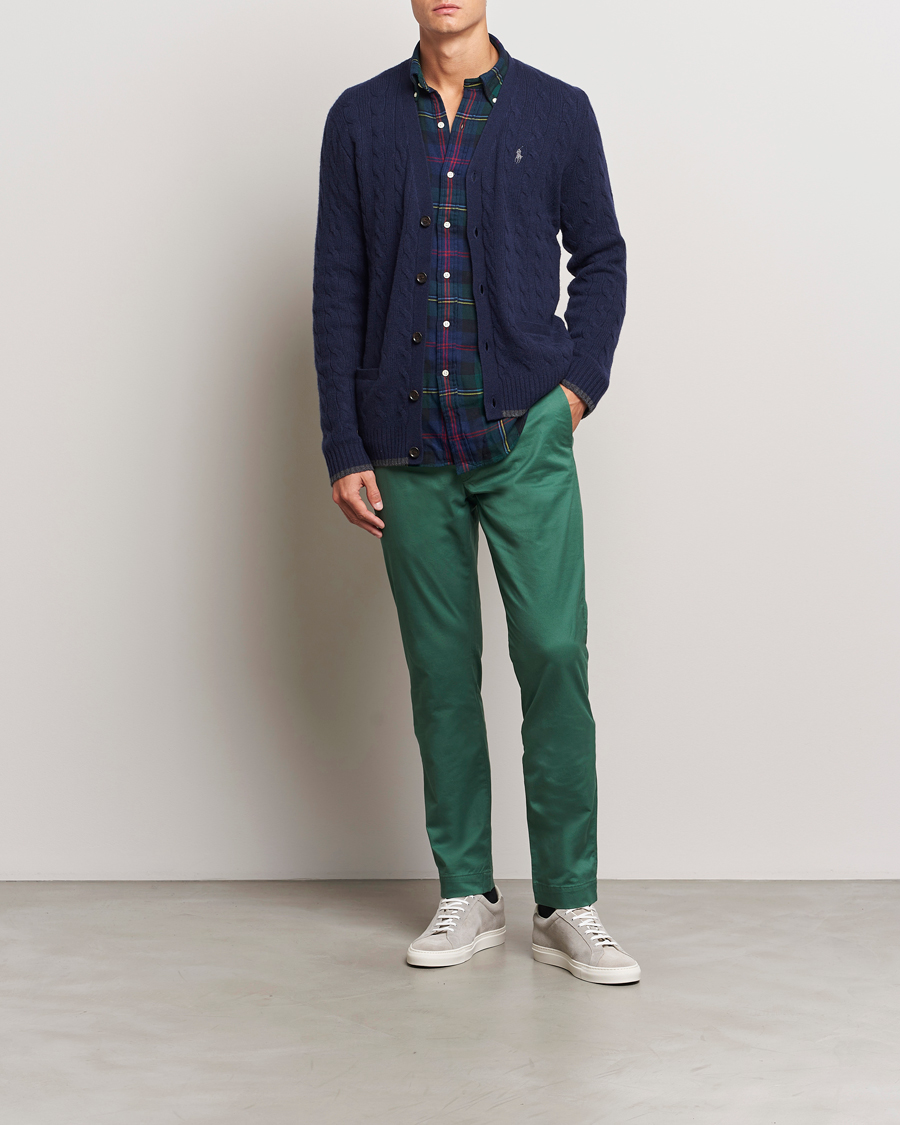 Mies | Housut | Polo Ralph Lauren | Slim Fit Stretch Chinos Washed Forest