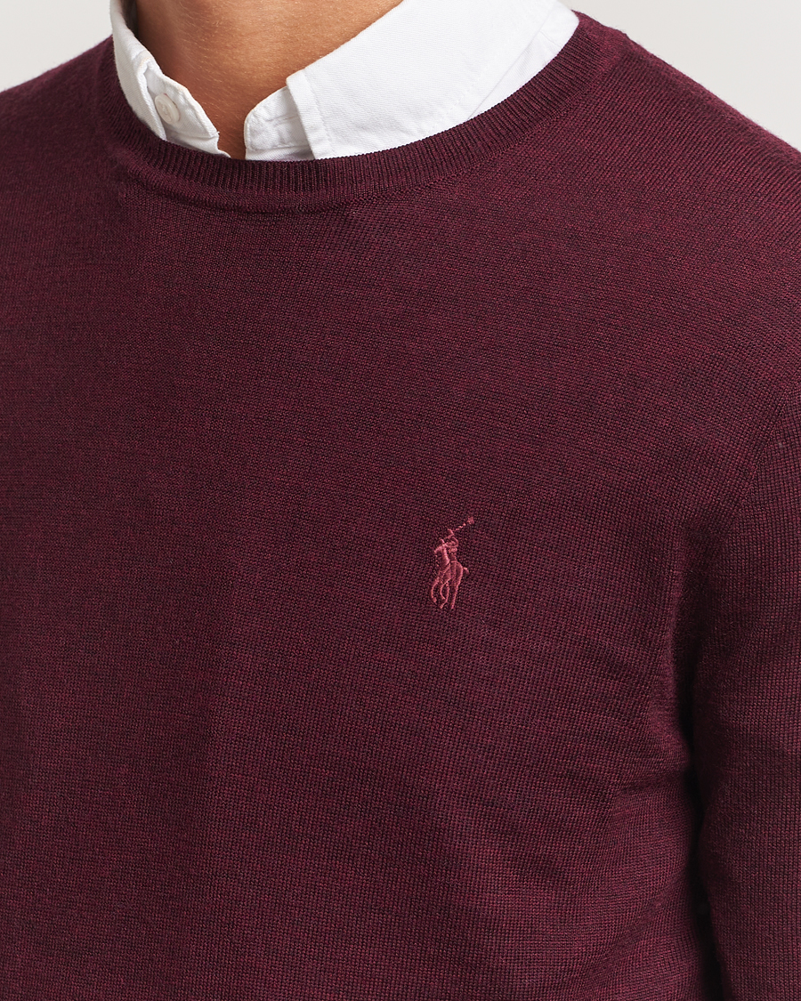 Mies | Puserot | Polo Ralph Lauren | Merino Crew Neck Pullover Aged Wine Heather