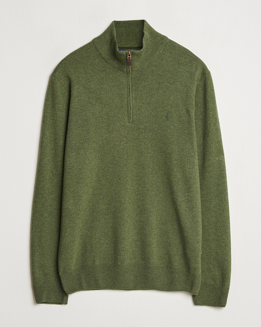 Mies | Puserot | Polo Ralph Lauren | Merino Half-Zip Sweater Classic Olive Heather