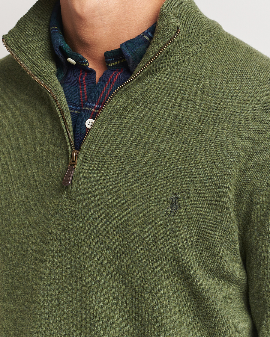 Mies | Puserot | Polo Ralph Lauren | Merino Half-Zip Sweater Classic Olive Heather