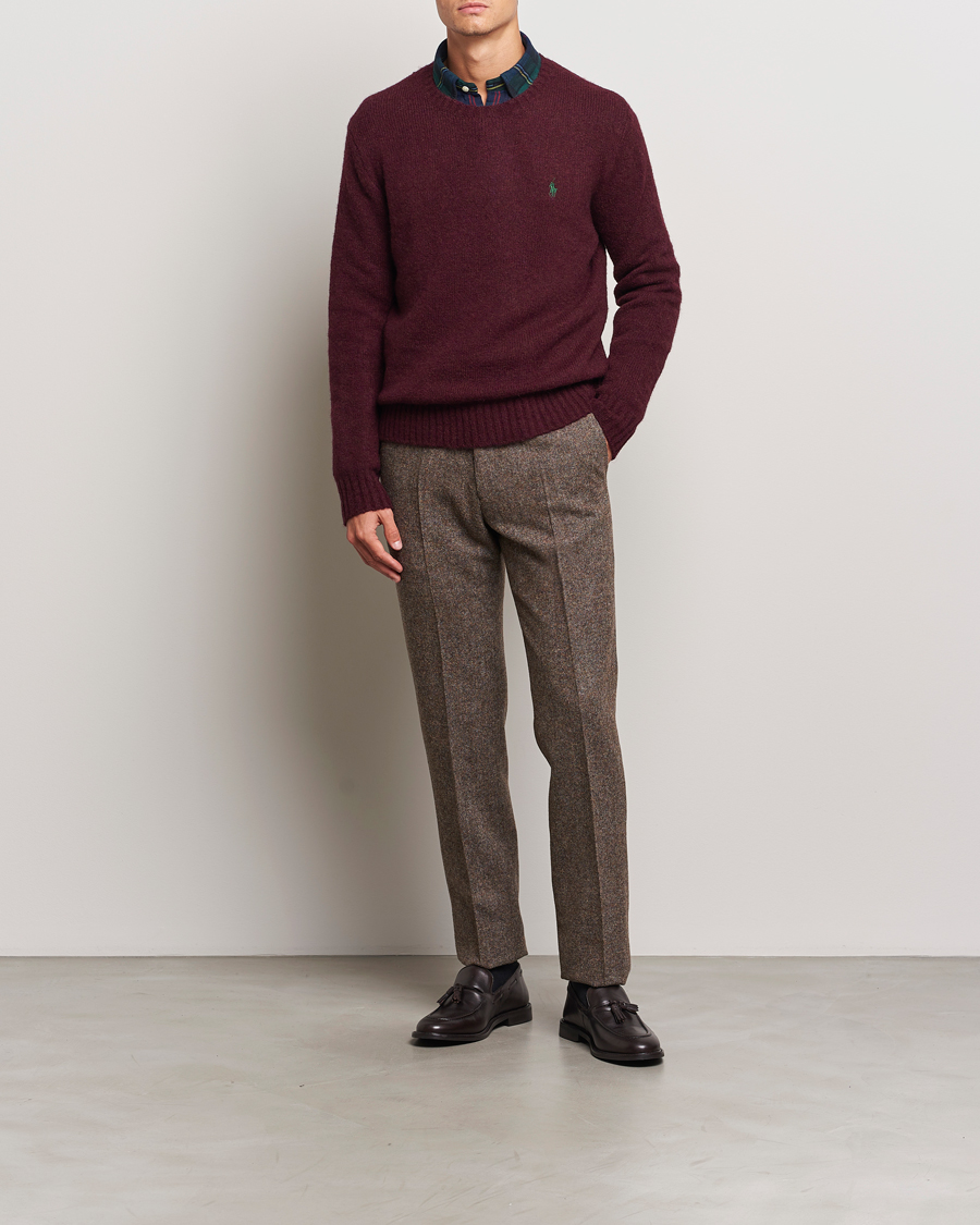 Mies | Puserot | Polo Ralph Lauren | Alpaca Crew Neck Sweater Aged Wine Heather