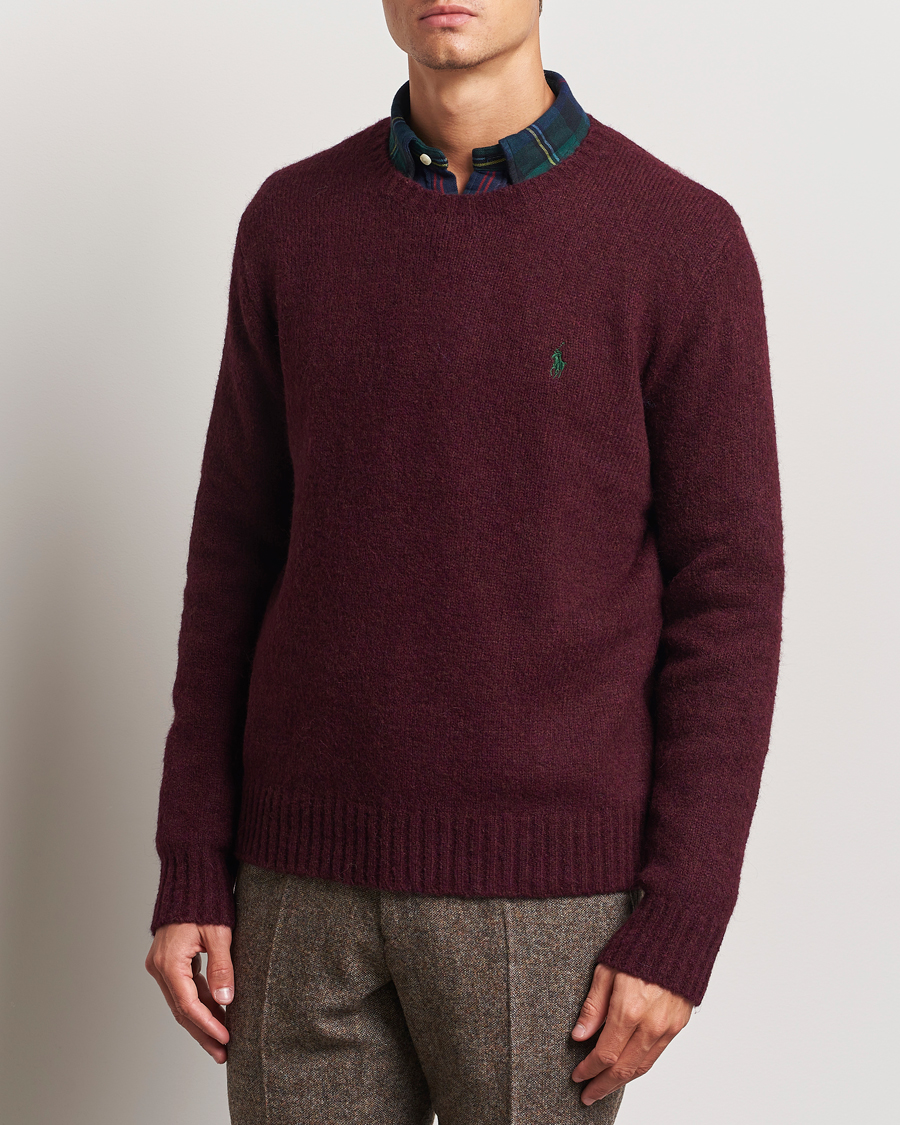 Mies | Puserot | Polo Ralph Lauren | Alpaca Crew Neck Sweater Aged Wine Heather