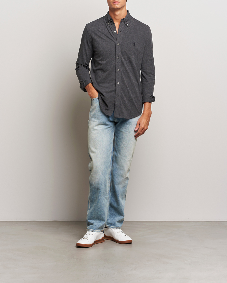 Mies | Kauluspaidat | Polo Ralph Lauren | Featherweight Mesh Shirt Windsor Heather