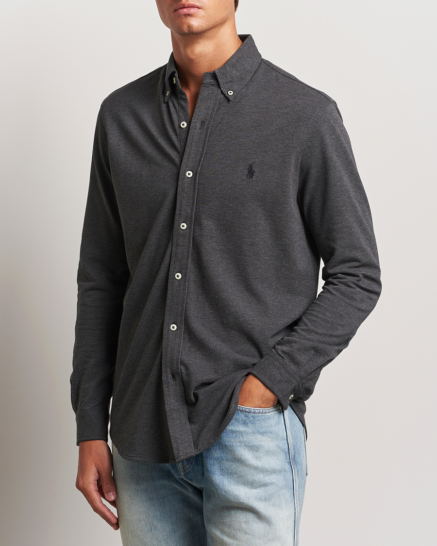 Mies | Kauluspaidat | Polo Ralph Lauren | Featherweight Mesh Shirt Windsor Heather