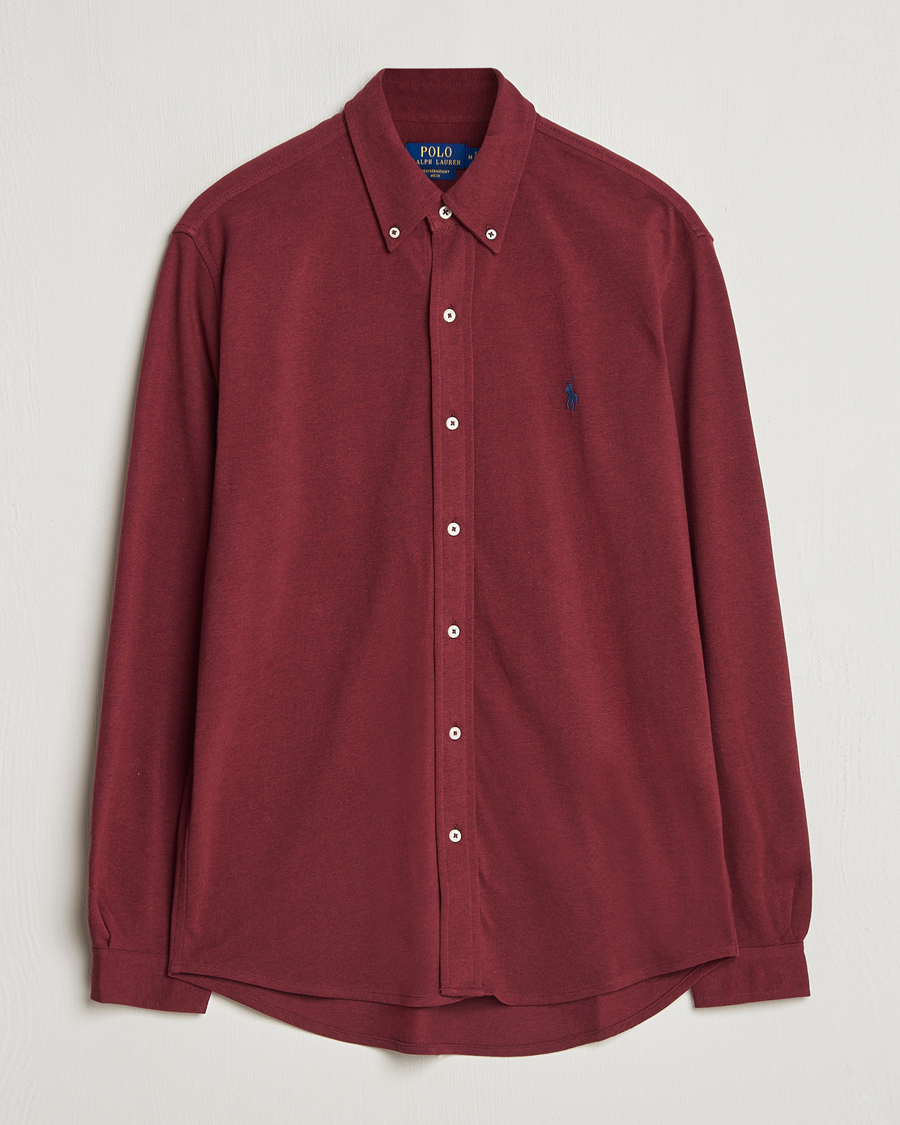 Mies | Kauluspaidat | Polo Ralph Lauren | Featherweight Mesh Shirt Vintage Port Heather