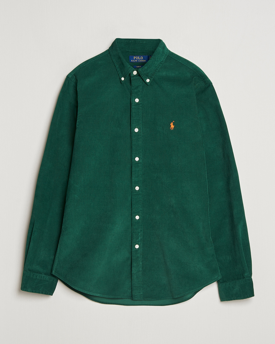 Mies | Kauluspaidat | Polo Ralph Lauren | Slim Fit Corduroy Shirt Vintage Pine