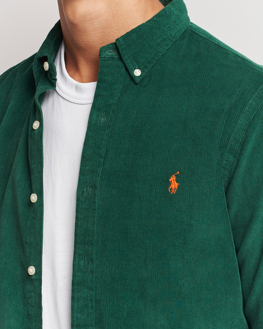 Mies | Kauluspaidat | Polo Ralph Lauren | Slim Fit Corduroy Shirt Vintage Pine