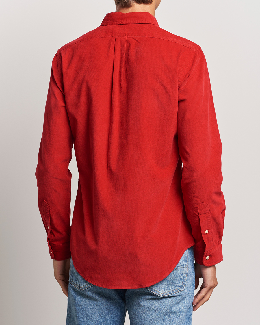 Mies | Kauluspaidat | Polo Ralph Lauren | Slim Fit Corduroy Shirt Martin Red