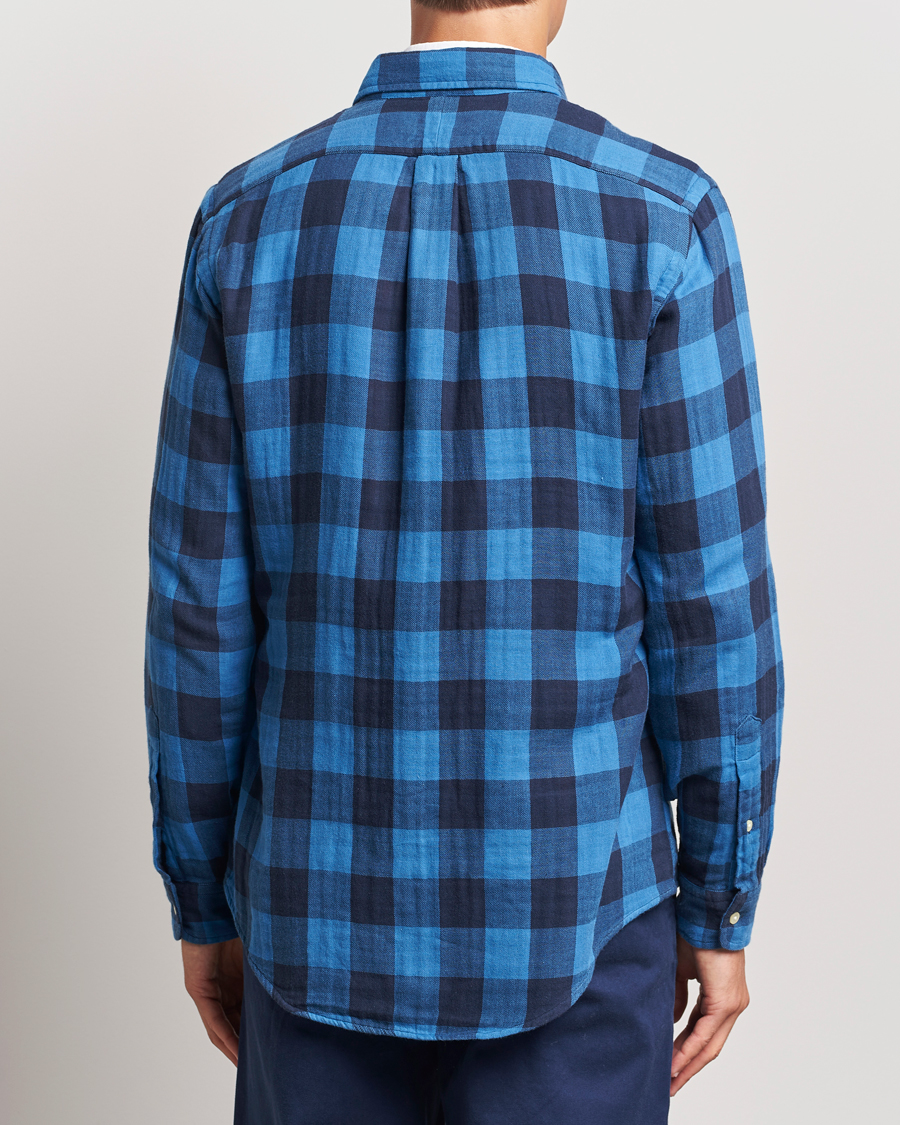 Mies | Kauluspaidat | Polo Ralph Lauren | Double Face Custom Fit Check Shirt Royal/Black