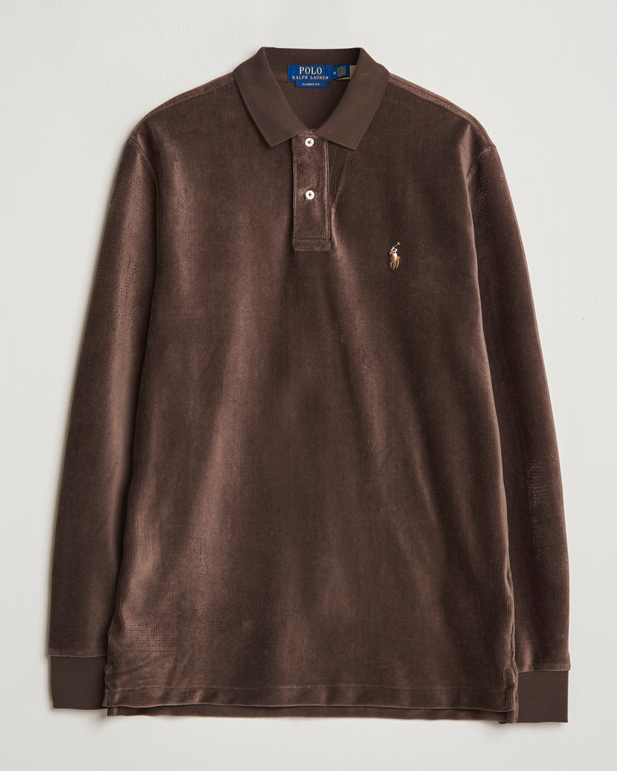 Mies | Puserot | Polo Ralph Lauren | Corduroy Long Sleeve Polo Circuit Brown