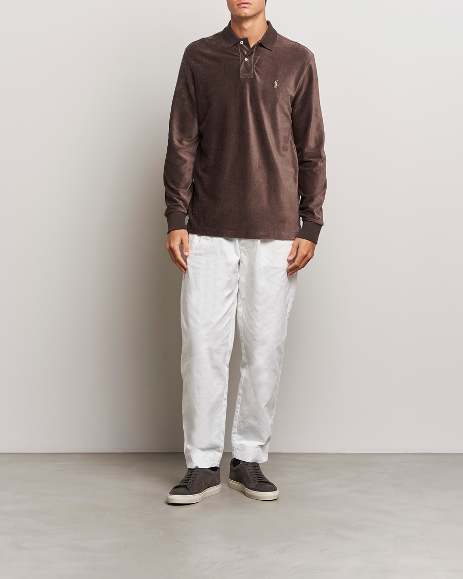 Mies | Puserot | Polo Ralph Lauren | Corduroy Long Sleeve Polo Circuit Brown