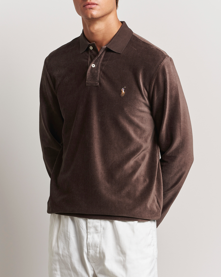 Mies | Puserot | Polo Ralph Lauren | Corduroy Long Sleeve Polo Circuit Brown