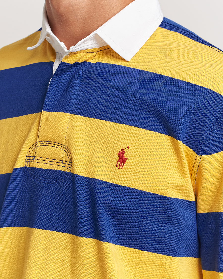 Mies | Puserot | Polo Ralph Lauren | Jersey Striped Rugger Yellow/Classic Azure