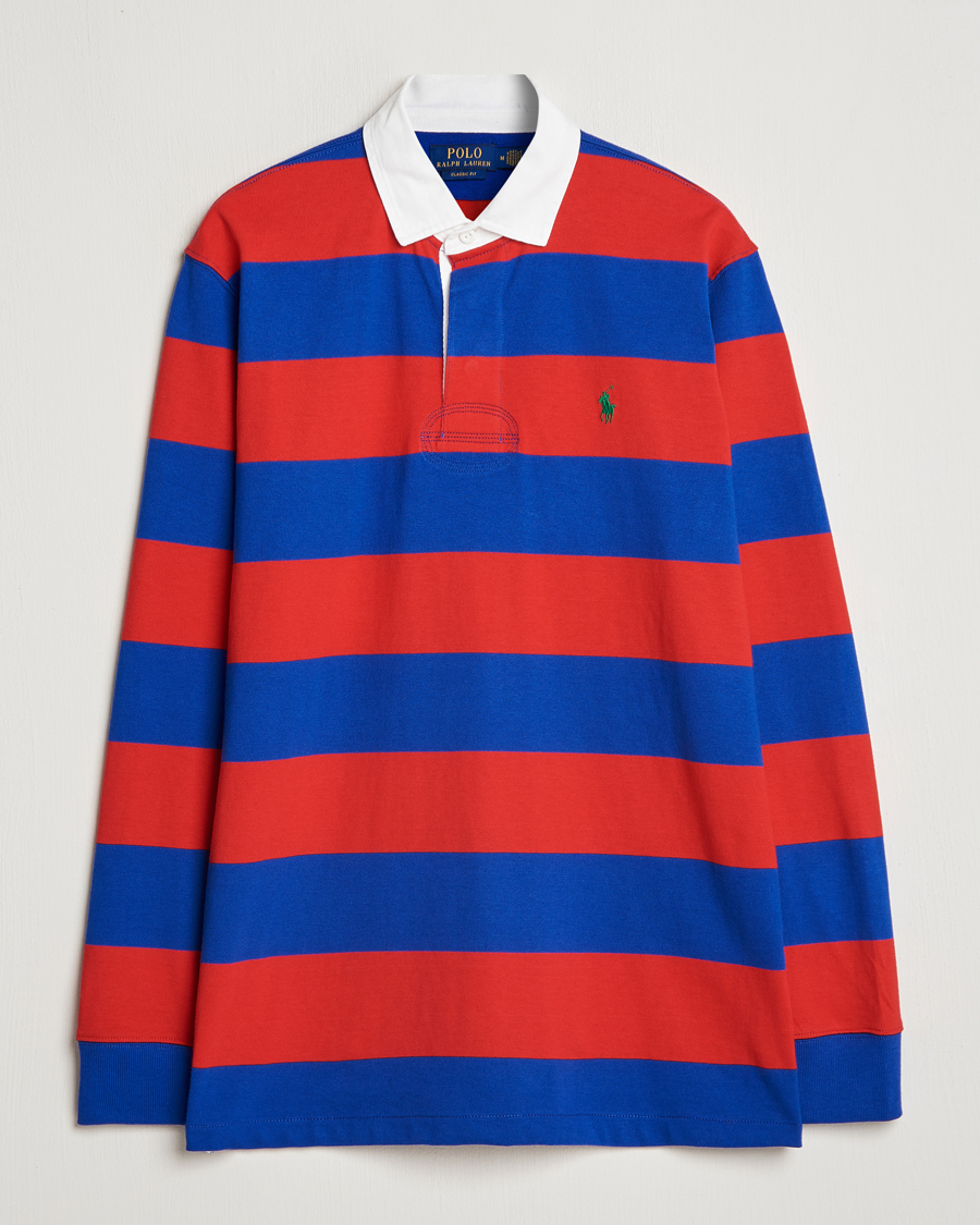 Mies | Puserot | Polo Ralph Lauren | Jersey Striped Rugger Red/Classic Azure