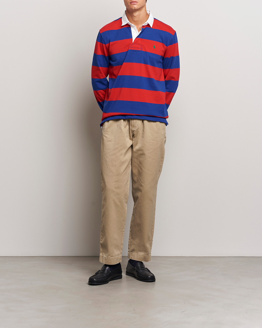 Mies | Puserot | Polo Ralph Lauren | Jersey Striped Rugger Red/Classic Azure