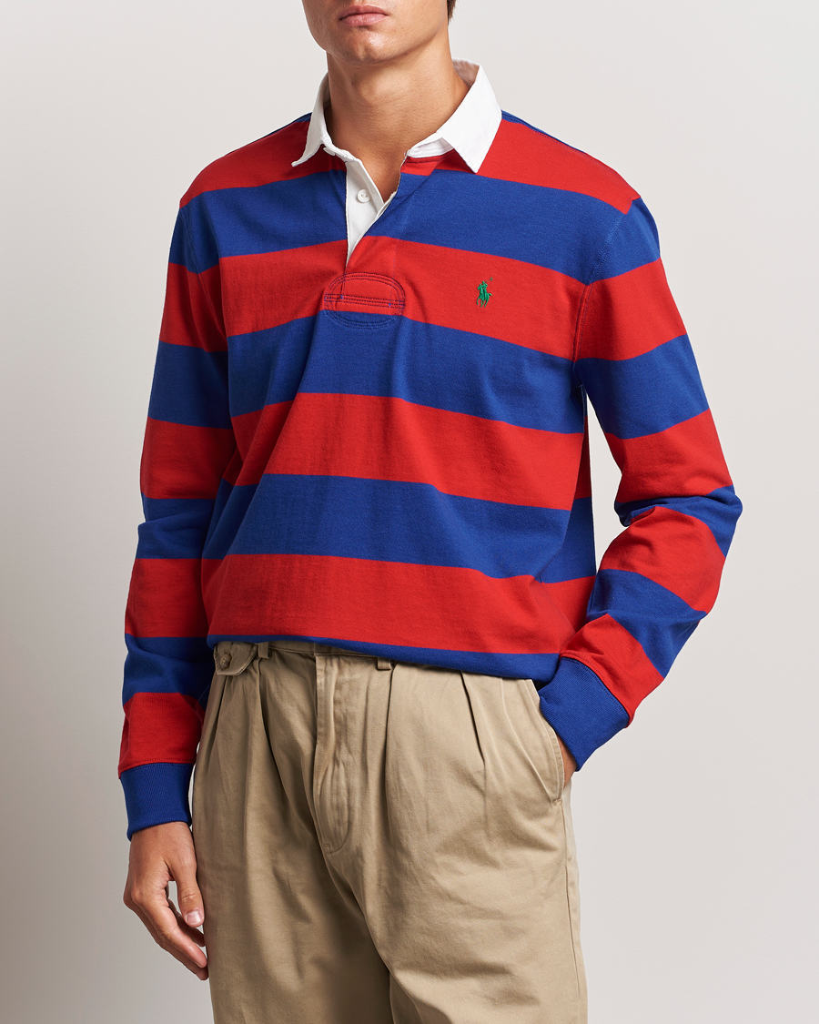 Mies | Puserot | Polo Ralph Lauren | Jersey Striped Rugger Red/Classic Azure