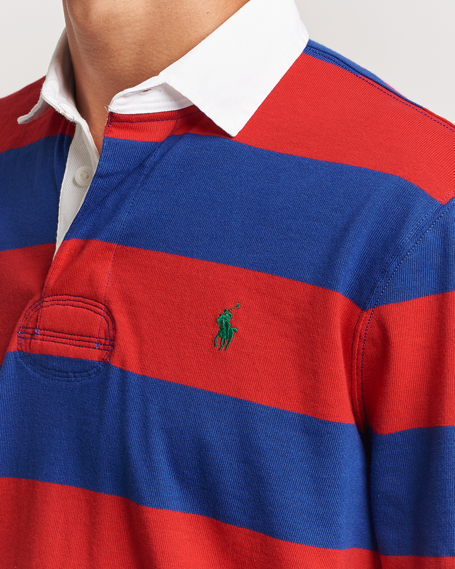 Mies | Puserot | Polo Ralph Lauren | Jersey Striped Rugger Red/Classic Azure