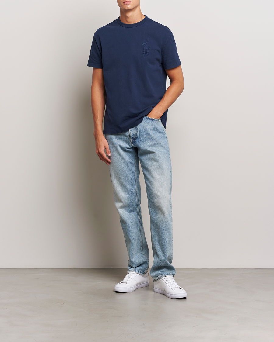 Mies | T-paidat | Polo Ralph Lauren | Tonal Polo Player Tee Cruise Navy