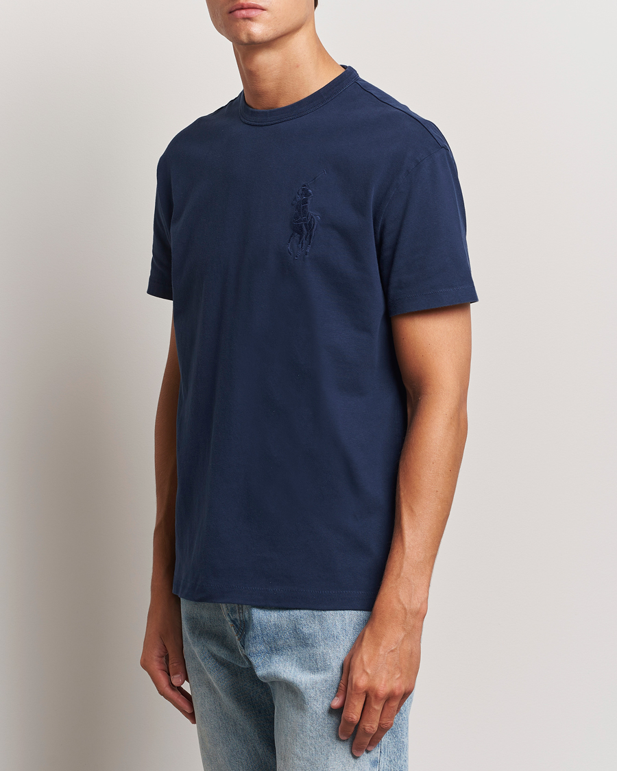 Mies | T-paidat | Polo Ralph Lauren | Tonal Polo Player Tee Cruise Navy