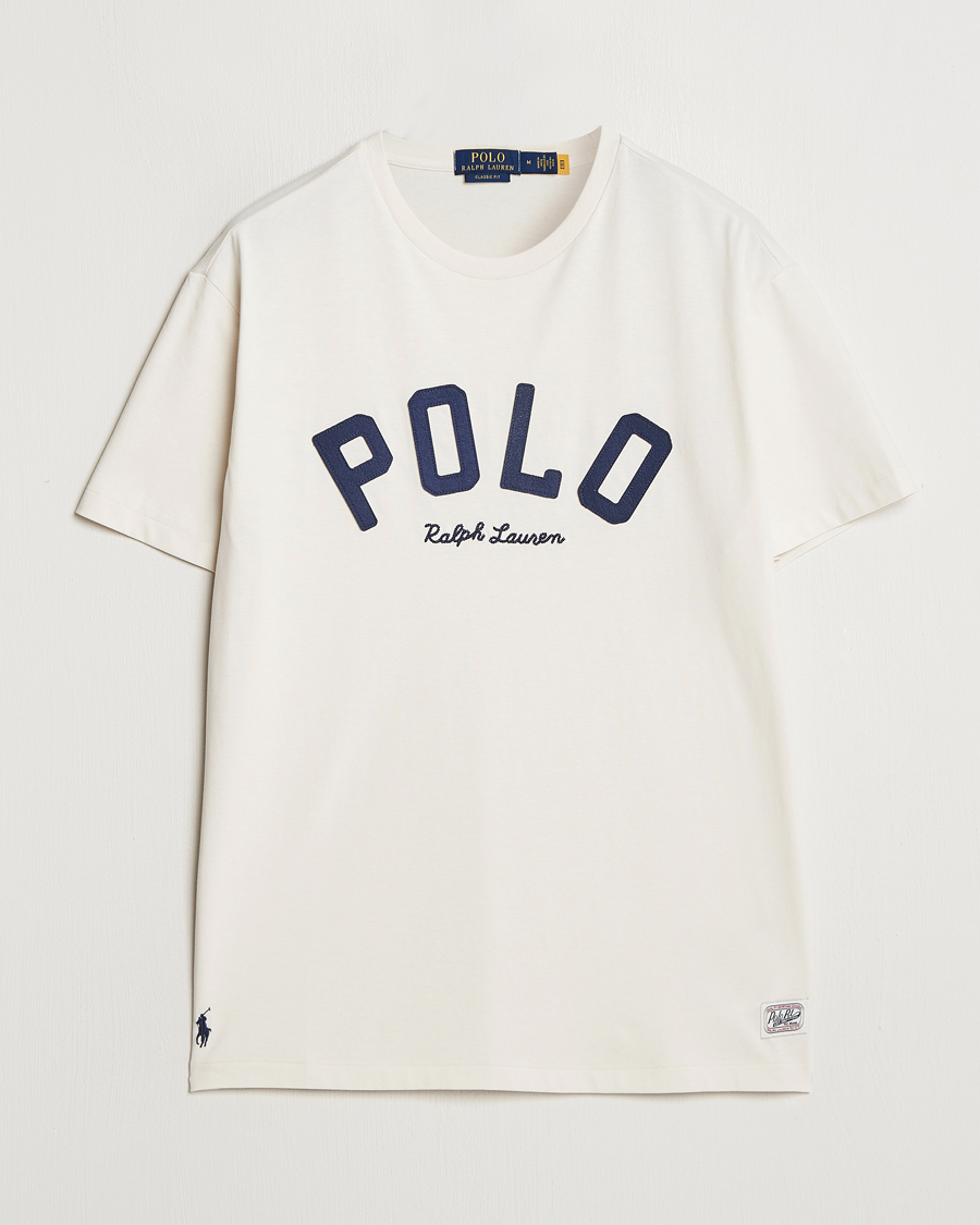 Mies | T-paidat | Polo Ralph Lauren | RL Varsity Tee Antique Cream