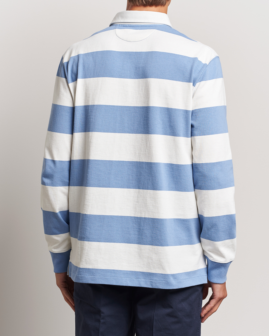 Mies | Puserot | Polo Ralph Lauren | Striped Rugby Varsity Bear Campus Blue/White