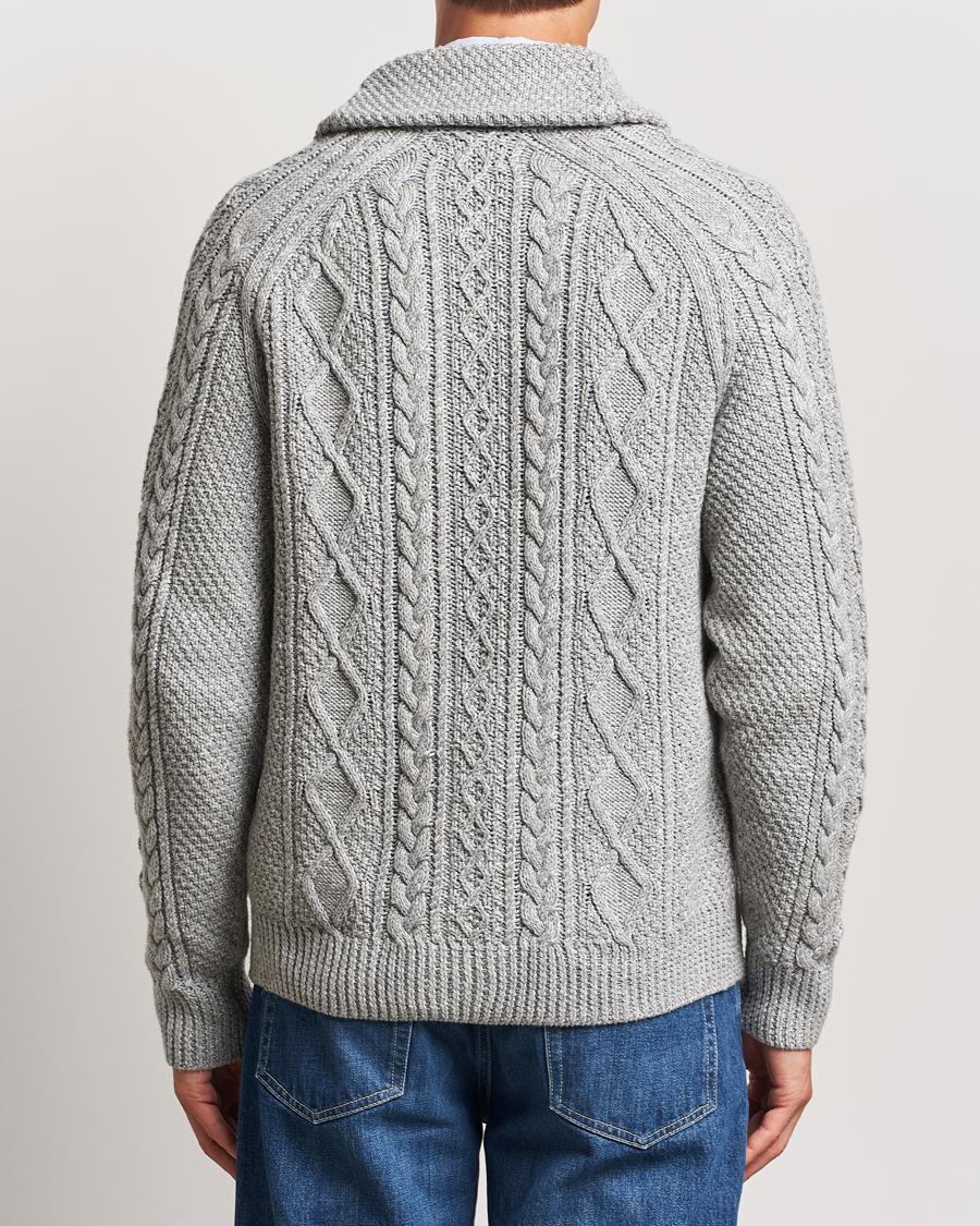 Mies | Puserot | Polo Ralph Lauren | Cotton Shawl Cardigan Grey Combo