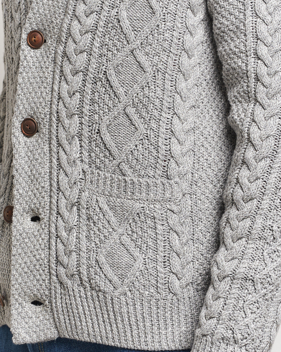 Mies | Puserot | Polo Ralph Lauren | Cotton Shawl Cardigan Grey Combo