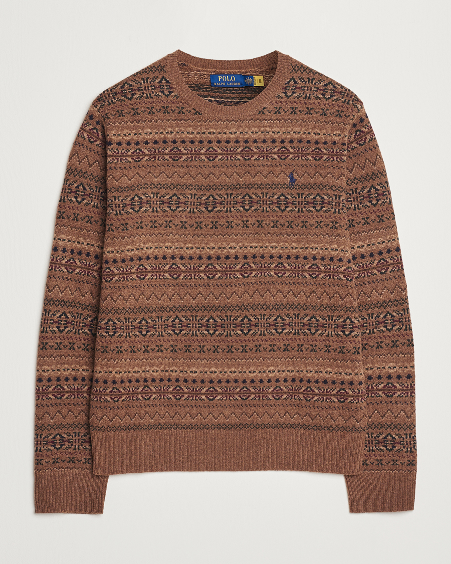 Mies | Puserot | Polo Ralph Lauren | Wool Fairisle Sweater Camel Combo