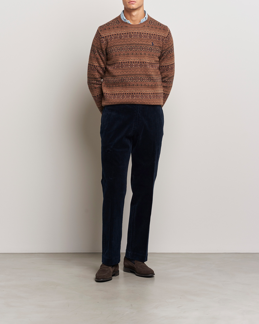 Mies | Puserot | Polo Ralph Lauren | Wool Fairisle Sweater Camel Combo