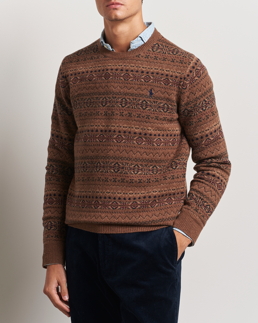 Mies | Puserot | Polo Ralph Lauren | Wool Fairisle Sweater Camel Combo
