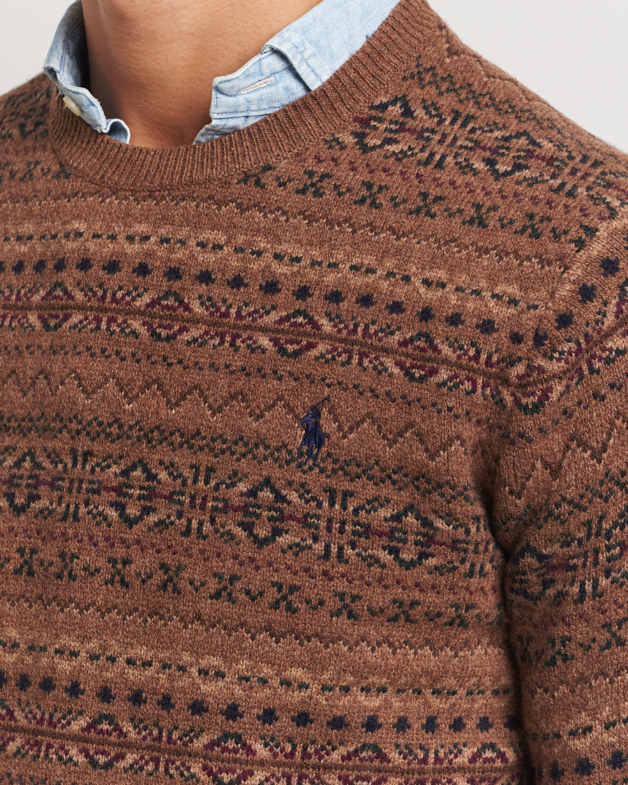 Mies | Puserot | Polo Ralph Lauren | Wool Fairisle Sweater Camel Combo