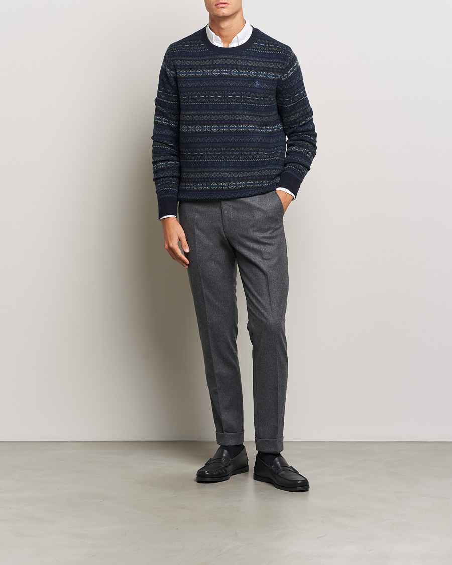 Mies | Puserot | Polo Ralph Lauren | Wool Fairisle Sweater Navy Combo