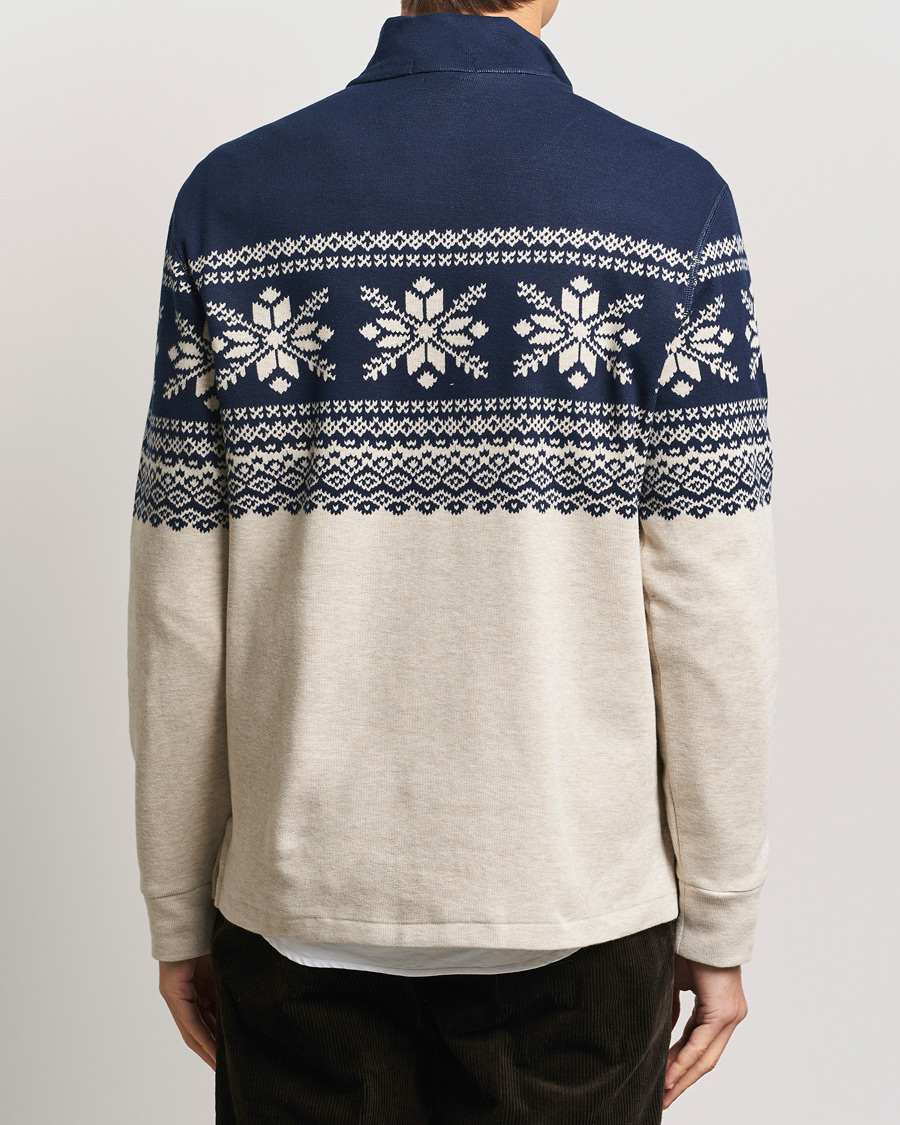 Mies | Puserot | Polo Ralph Lauren | Half-Zip Fairisle Sweater Andres Geomatric Navy
