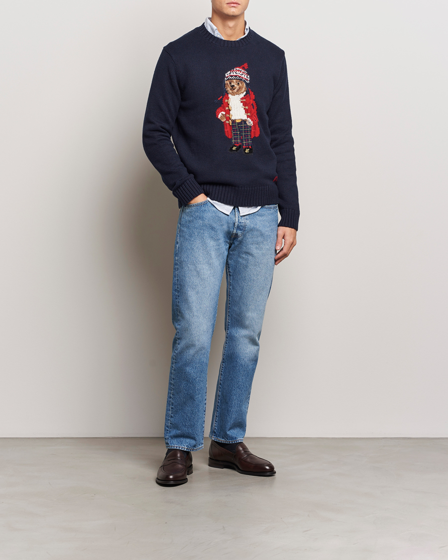 Mies | Puserot | Polo Ralph Lauren | Holiday Bear Sweater RL Navy