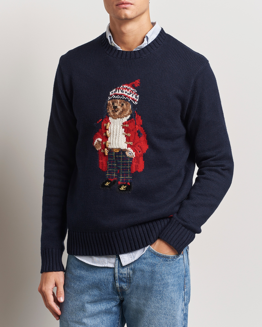 Mies | Puserot | Polo Ralph Lauren | Holiday Bear Sweater RL Navy