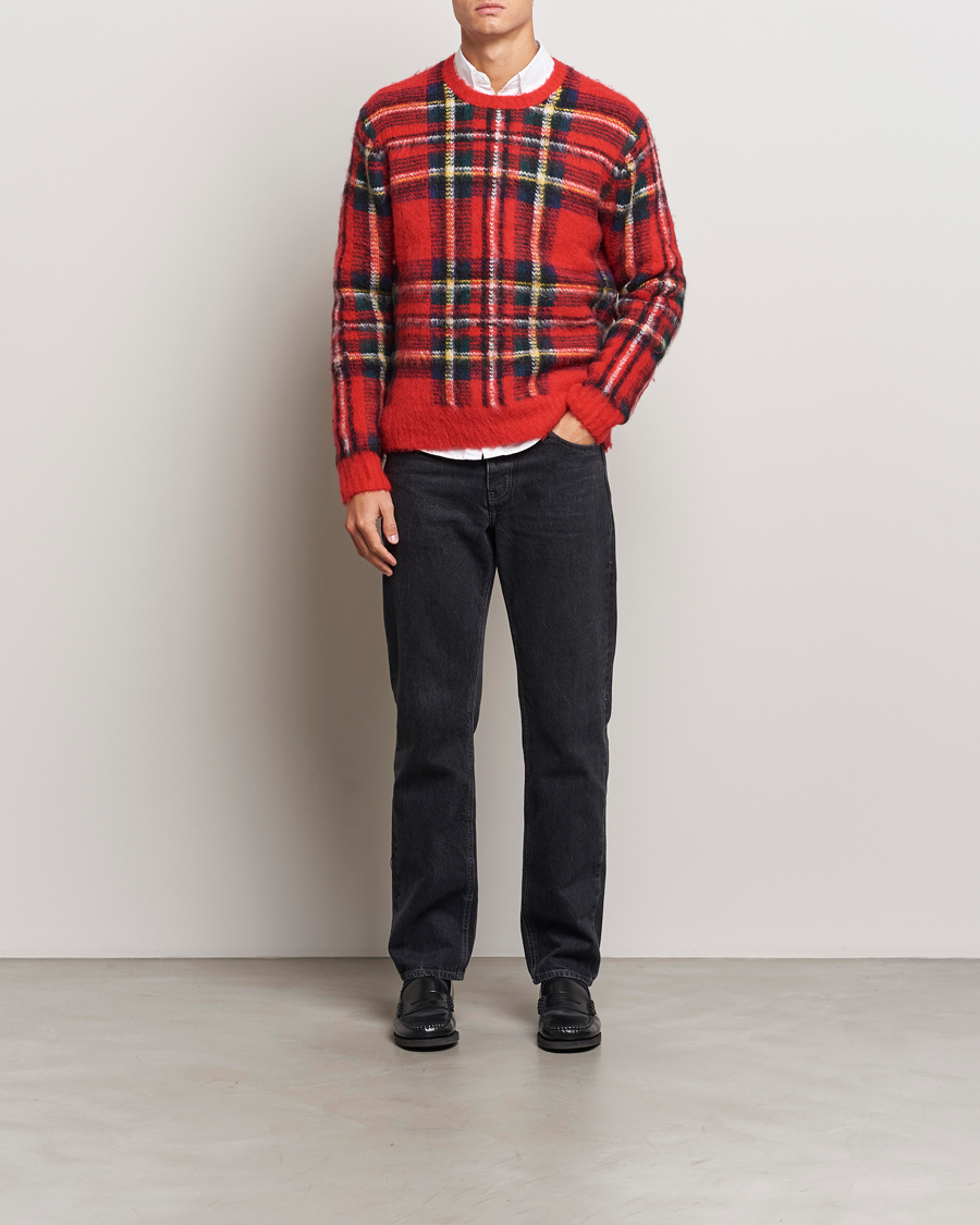 Mies | Puserot | Polo Ralph Lauren | Plaid Wool Sweater Red Combo